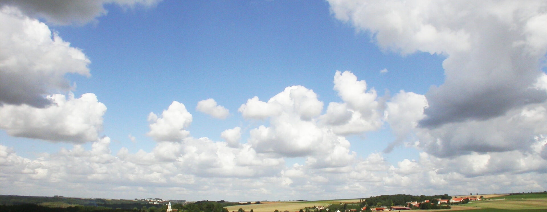 Vue d'un paysage rurale au Pays de l'Ourcq