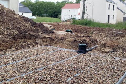 Exemple d'une installation d'assainissement non collectif