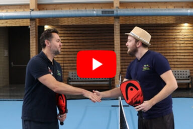 Capture écran vidéo de Max du Pays de l'Ourcq avec Guillaume GAUTIER pour le pickleball