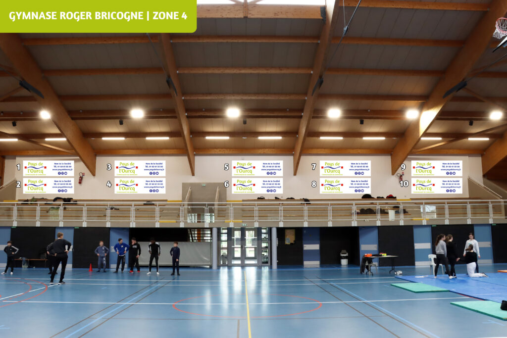 Emplacements publicitaires - Gymnase Roger BRICOGNE (Zone 4) - Agrandir l'image, fenêtre modale