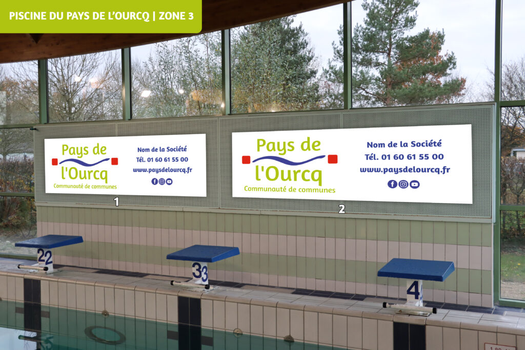 Emplacements publicitaires - Piscine du Pays de l'Ourcq (Zone 3) - Agrandir l'image, fenêtre modale