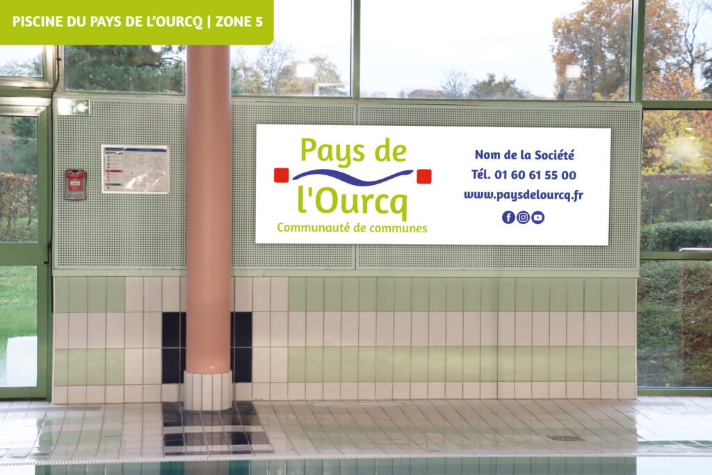 Emplacement publicitaire - Piscine du Pays de l'Ourcq (Zone 5) - Agrandir l'image, fenêtre modale