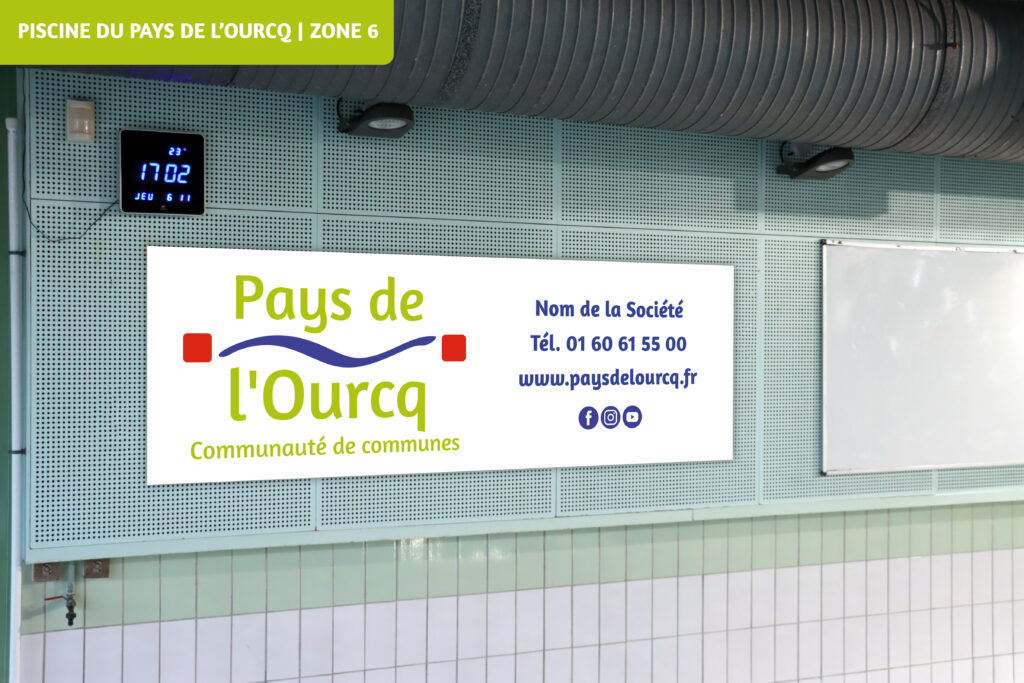 Emplacement publicitaire - Piscine du Pays de l'Ourcq (Zone 6) - Agrandir l'image, fenêtre modale