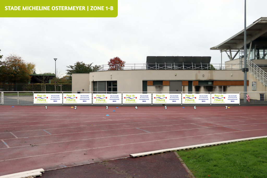 Emplacements publicitaires - Stade Micheline OSTERMEYER (Zone 1-B) - Agrandir l'image, fenêtre modale