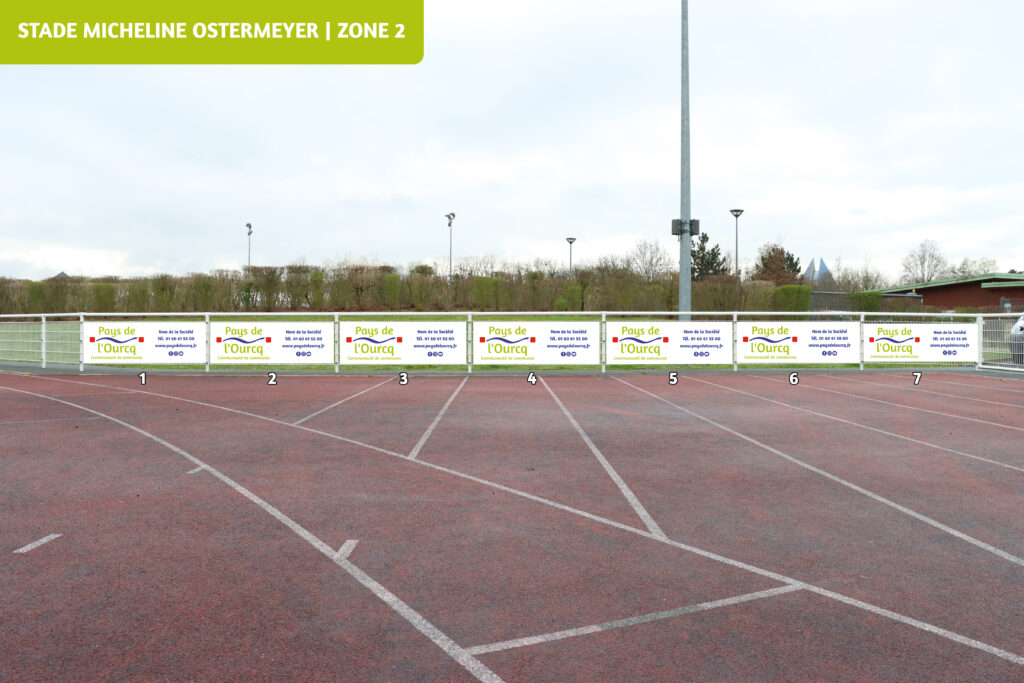 Emplacements publicitaires - Stade Micheline OSTERMEYER (Zone 2) - Agrandir l'image, fenêtre modale