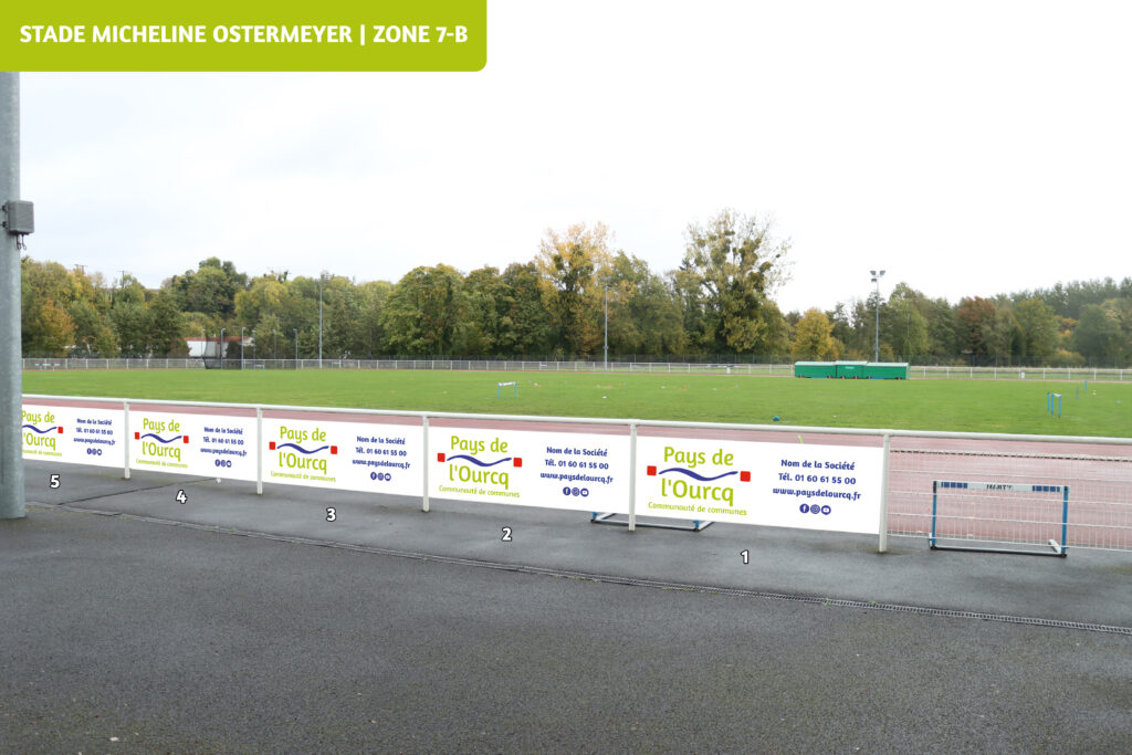 Emplacements publicitaires - Stade Micheline OSTERMEYER (Zone 7-B) - Agrandir l'image, fenêtre modale